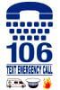 logo 106 text emergency call